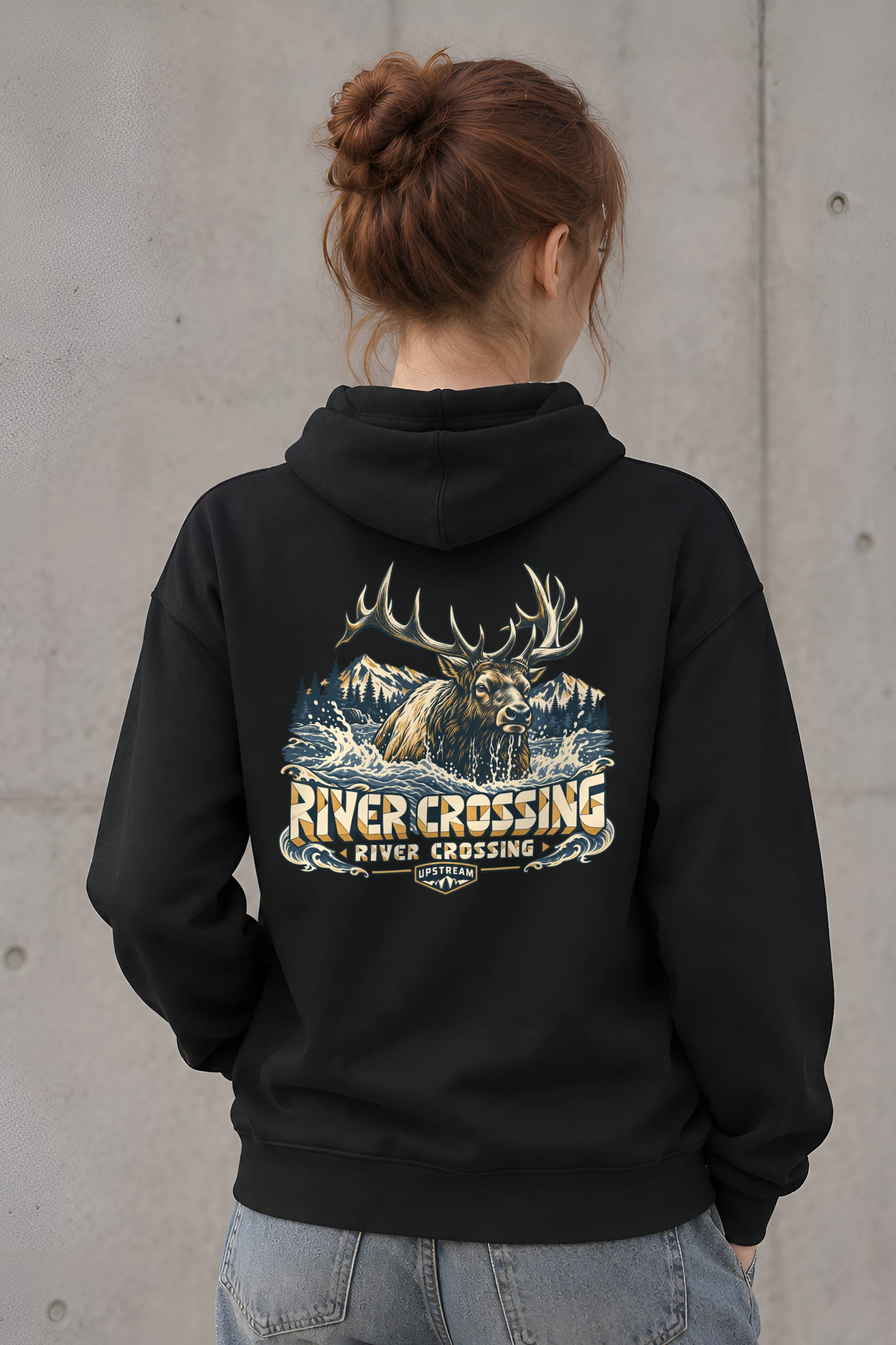 "River Crossing" Heavy Blend Unisex Pullover Hoodie