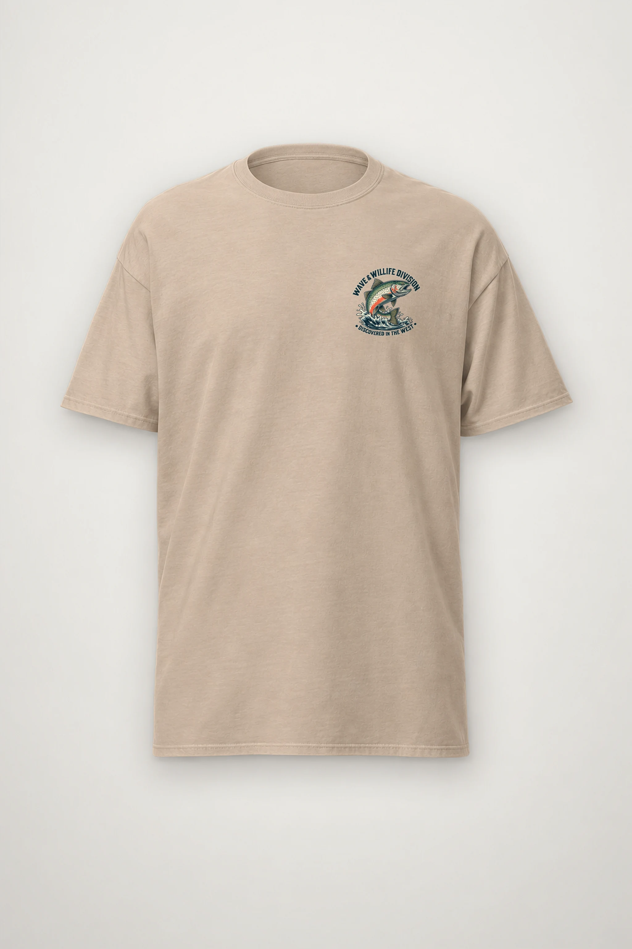 "Riverbound Angler" Heavyweight Unisex Crewneck T-shirt