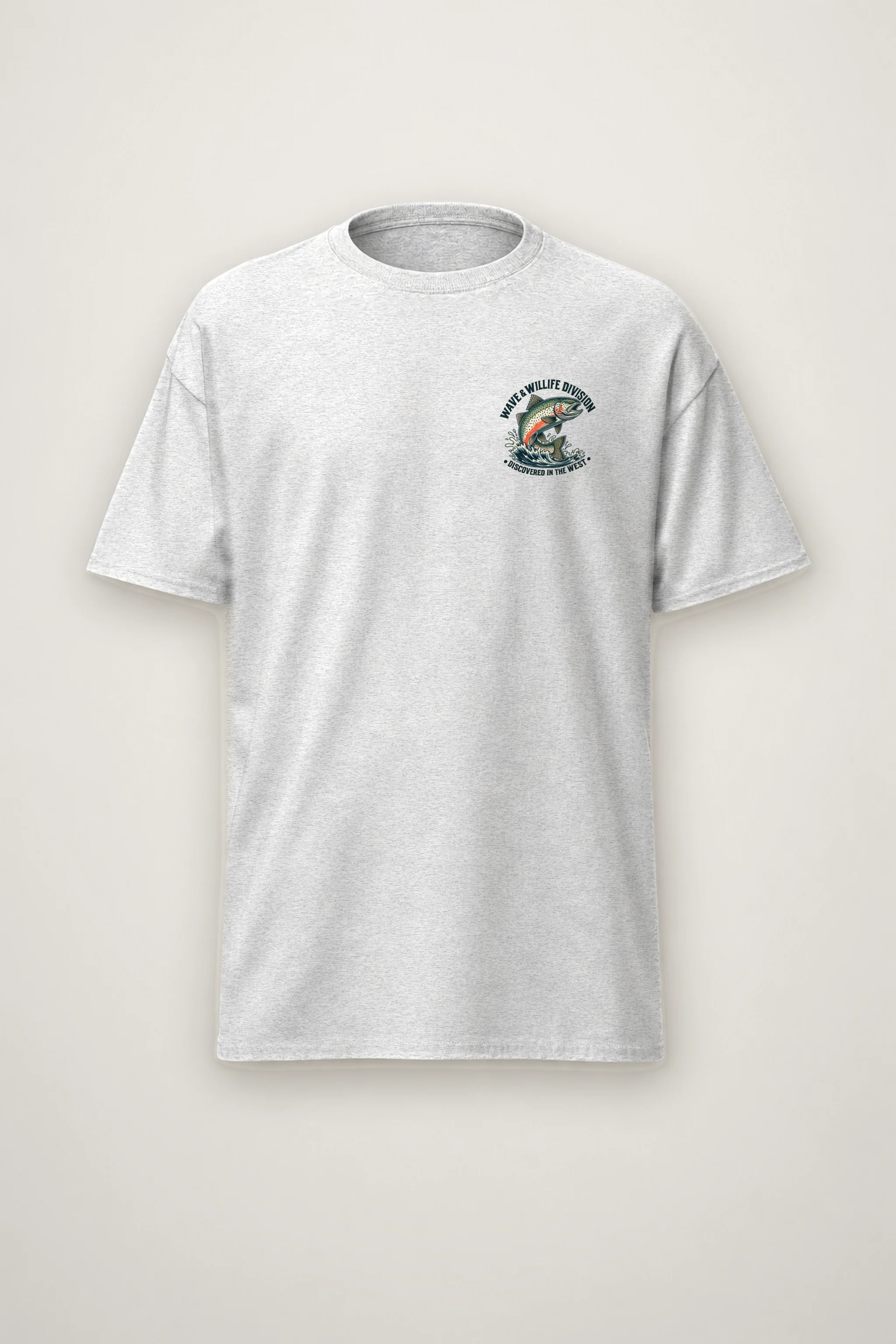 "Riverbound Angler" Heavyweight Unisex Crewneck T-shirt