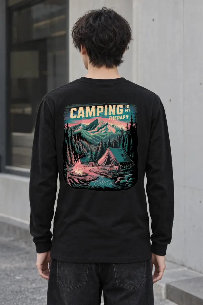 "Riverside Camp Days" Unisex Longsleeve T-shirt | Gildan 2400