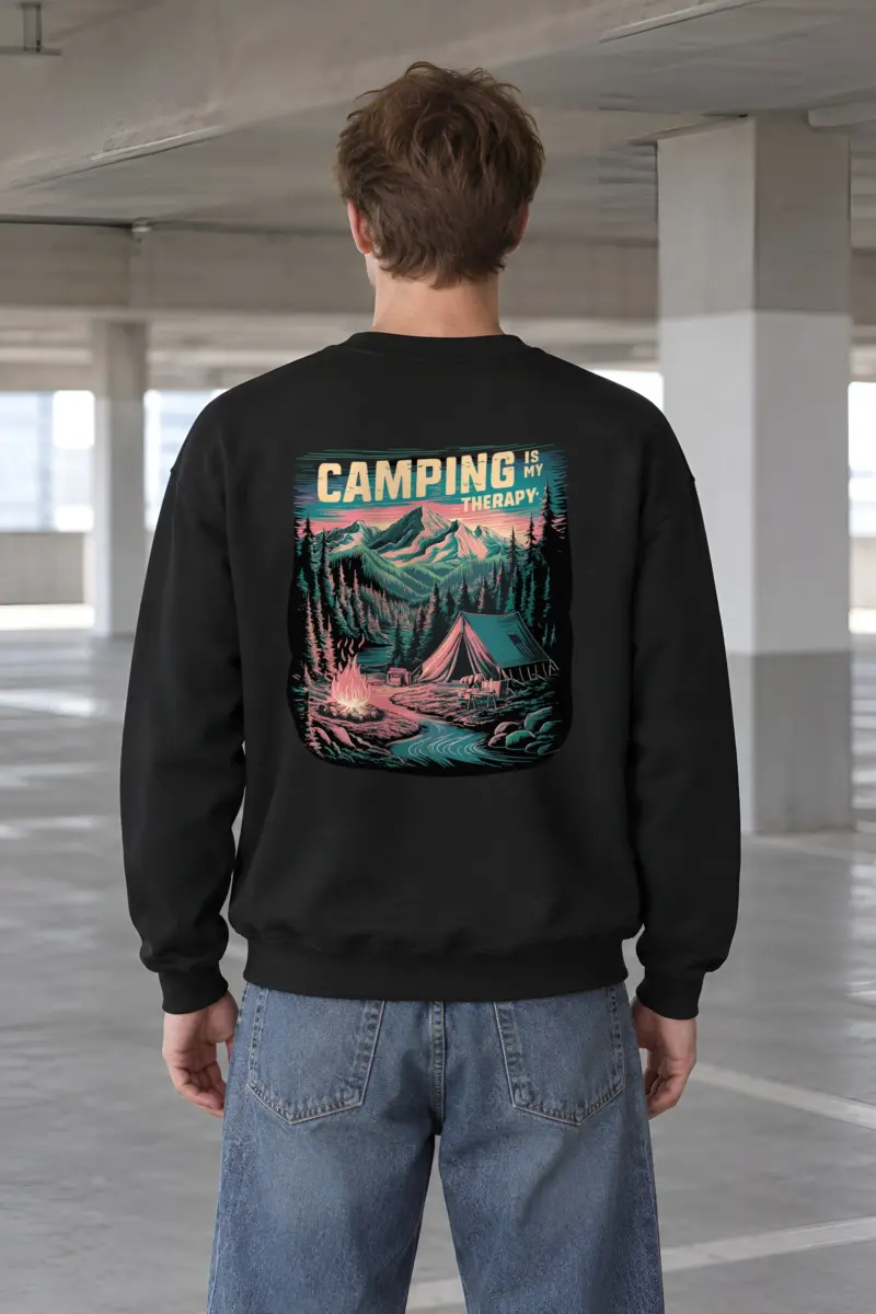 "Riverside Campfire" Heavy Blend Unisex Crewneck Sweatshirt