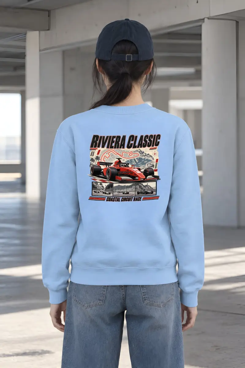 "Riviera Classic Circuit" Heavy Blend Unisex Crewneck Sweatshirt