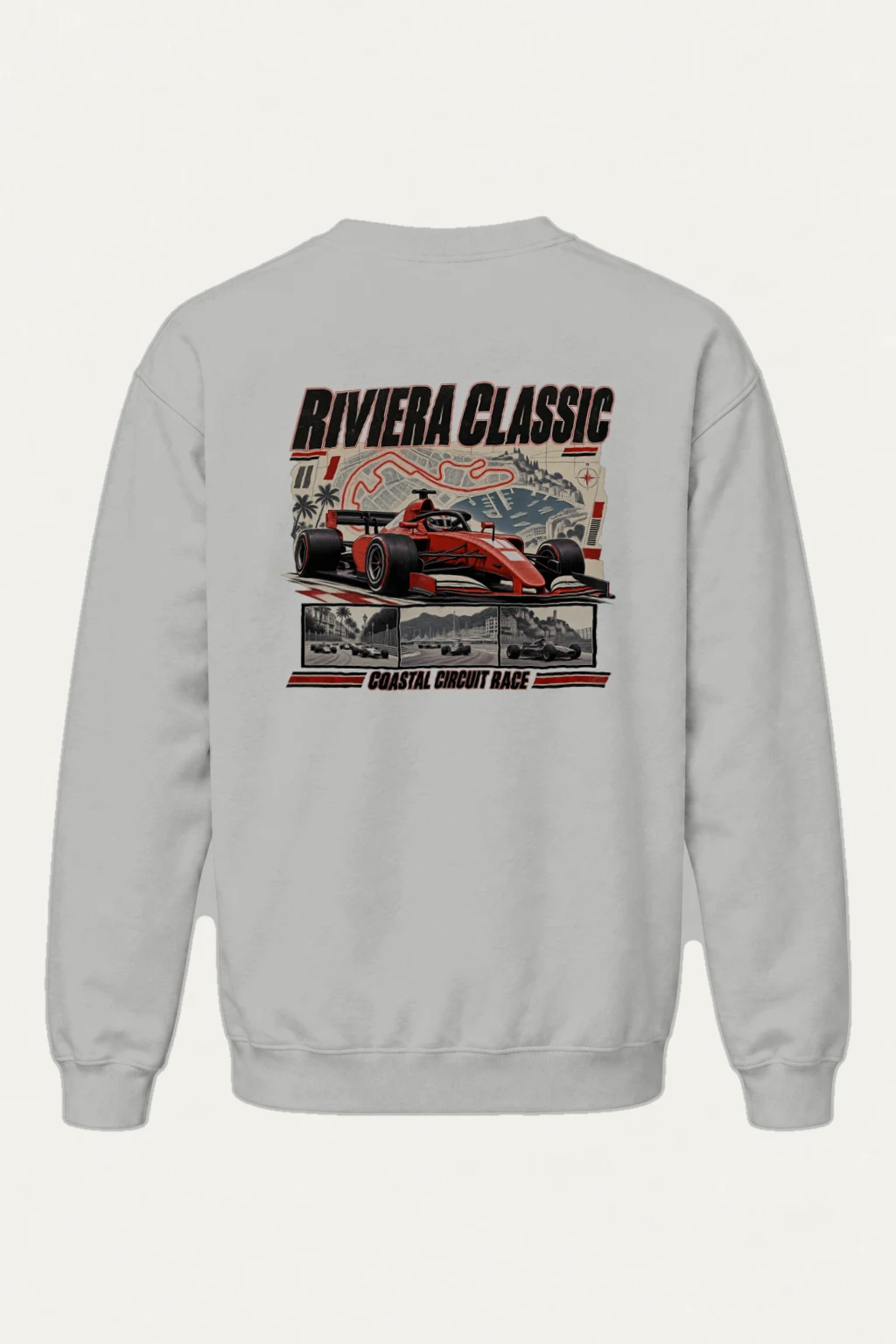 "Riviera Classic Circuit" Heavy Blend Unisex Crewneck Sweatshirt | Gildan 18000