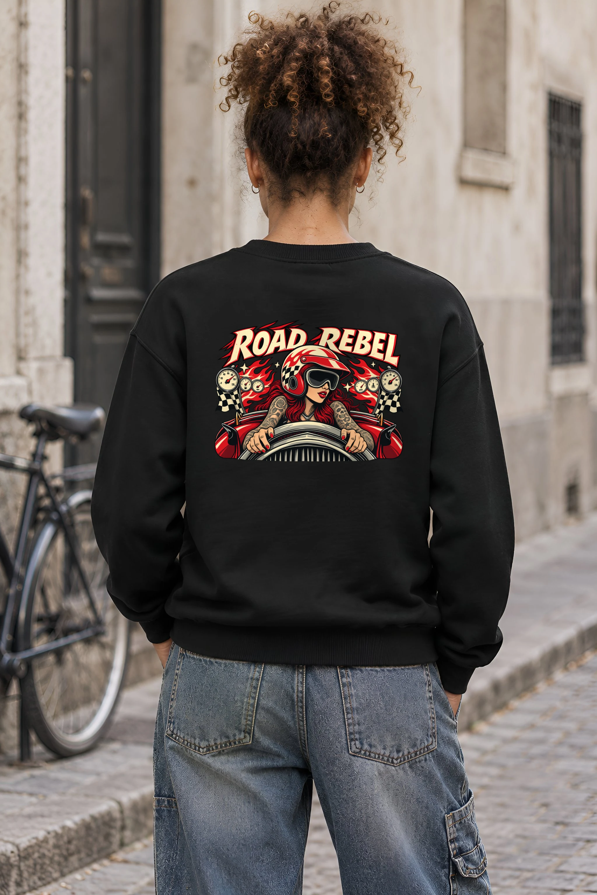 "Road Rebel" 1 Crewneck Sweatshirt
