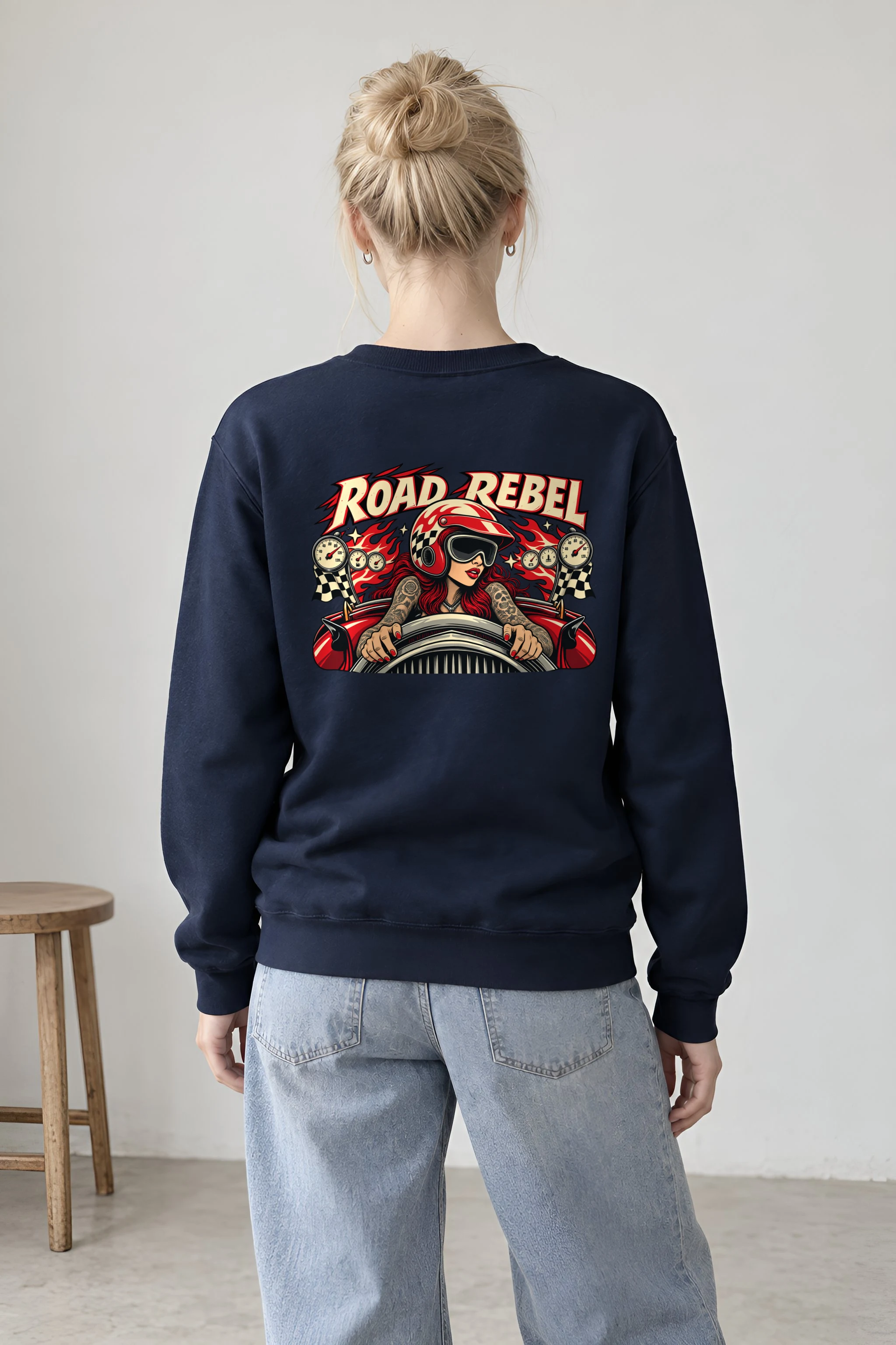 "Road Rebel" 1 Crewneck Sweatshirt