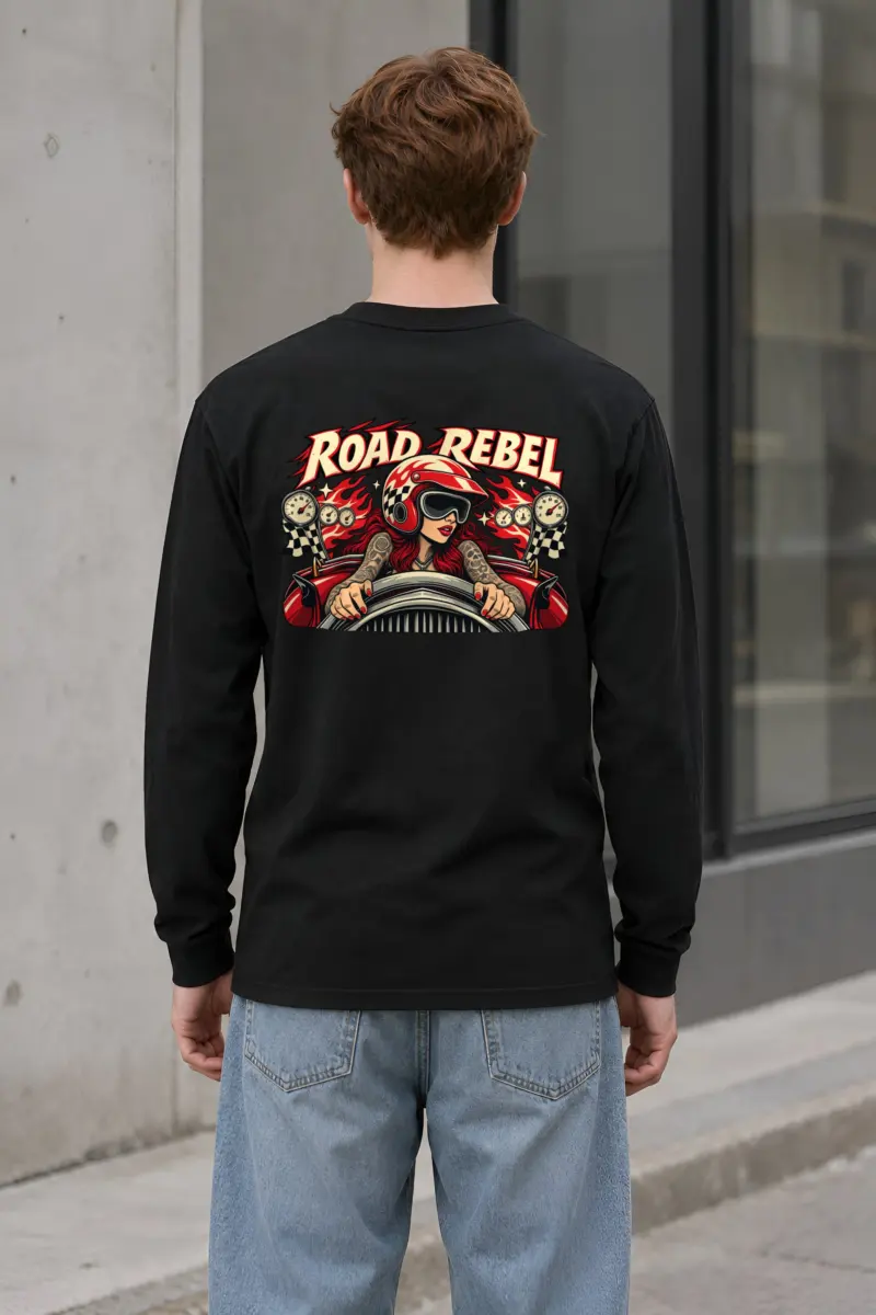 "Road Rebel" Unisex Longsleeve T-shirt