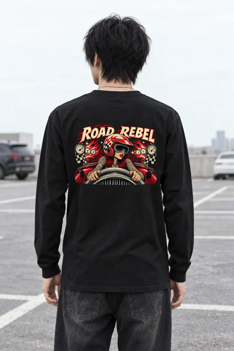 "Road Rebel" Unisex Longsleeve T-shirt