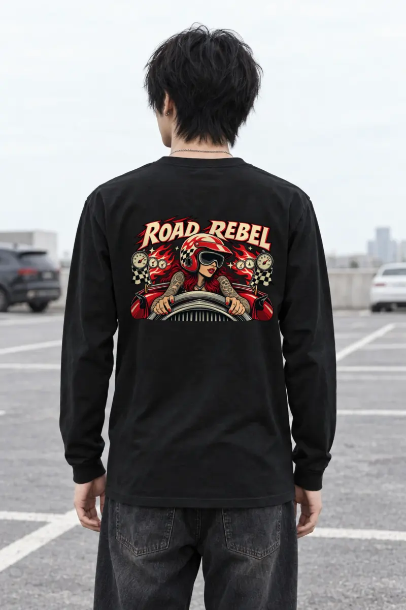 "Road Rebel" Unisex Longsleeve T-shirt