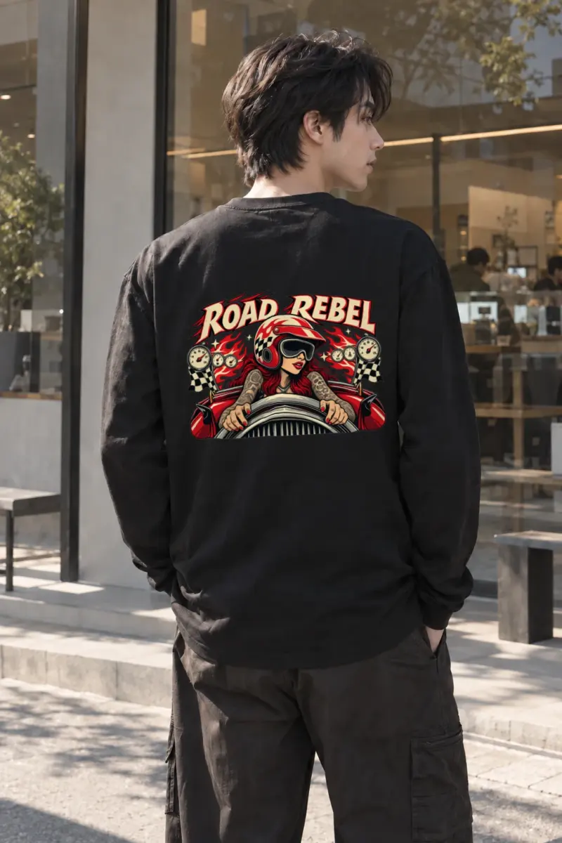 "Road Rebel" Unisex Longsleeve T-shirt | Gildan 2400