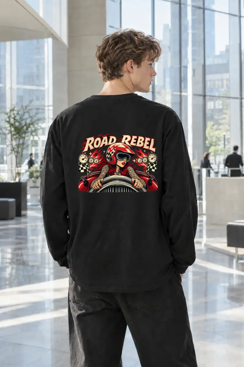 "Road Rebel" Unisex Longsleeve T-shirt | Gildan 2400
