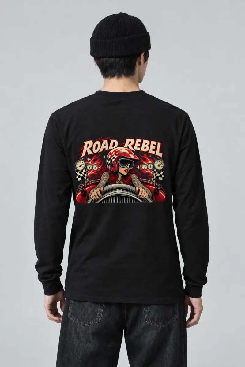 "Road Rebel" Unisex Longsleeve T-shirt | Gildan 2400