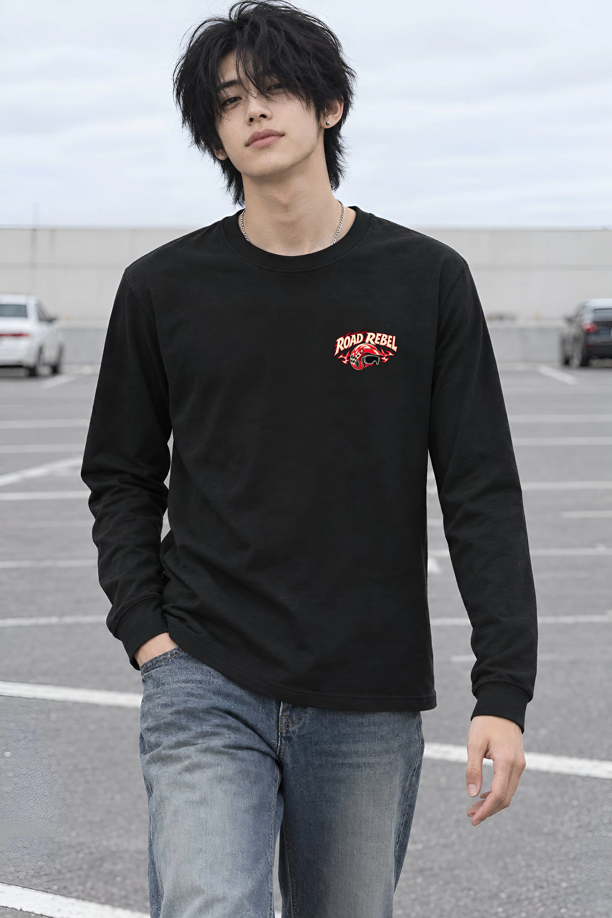 "Road Rebel" Unisex Longsleeve T-shirt