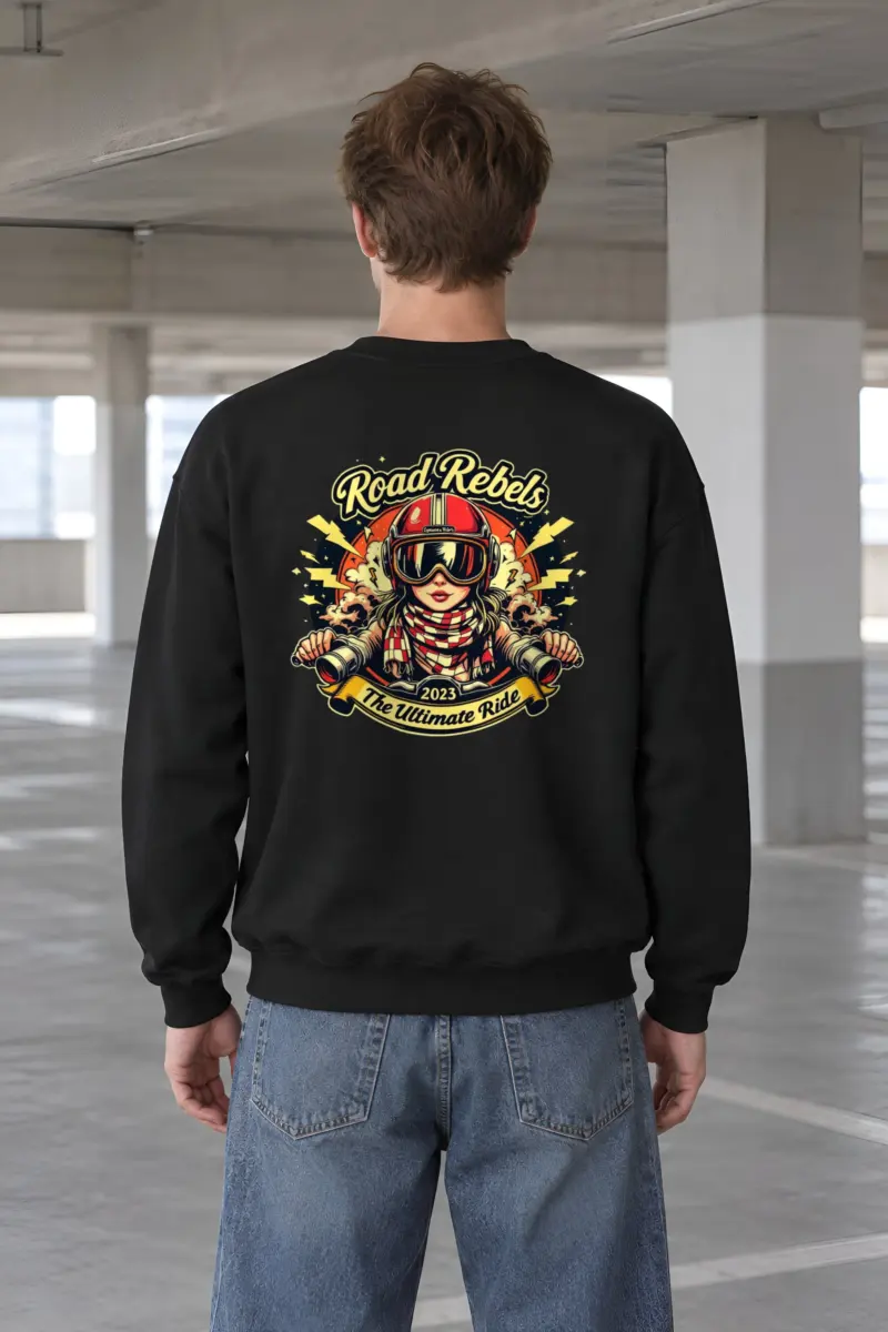 "Road Rebels" Heavy Blend Unisex Crewneck Sweatshirt