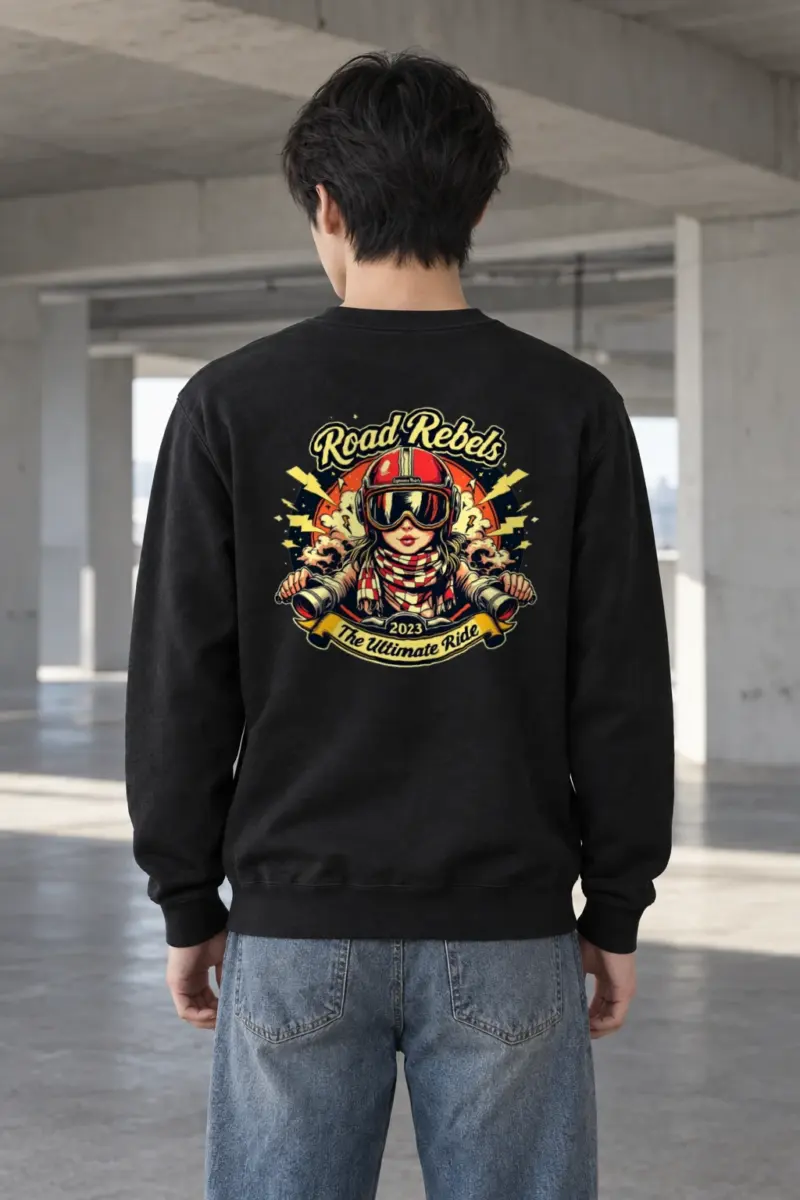 "Road Rebels" Heavy Blend Unisex Crewneck Sweatshirt