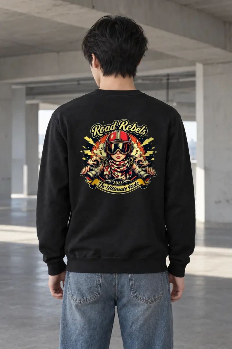 "Road Rebels" Heavy Blend Unisex Crewneck Sweatshirt
