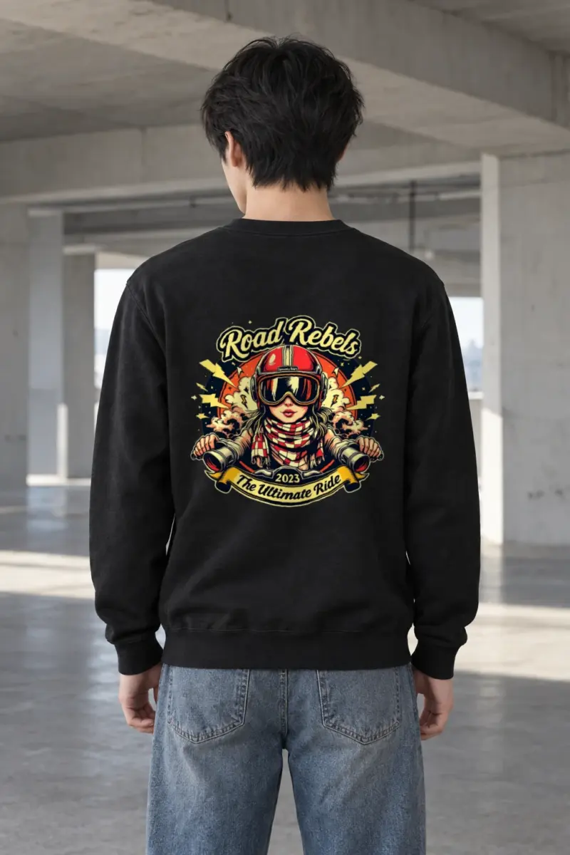 "Road Rebels" Heavy Blend Unisex Crewneck Sweatshirt
