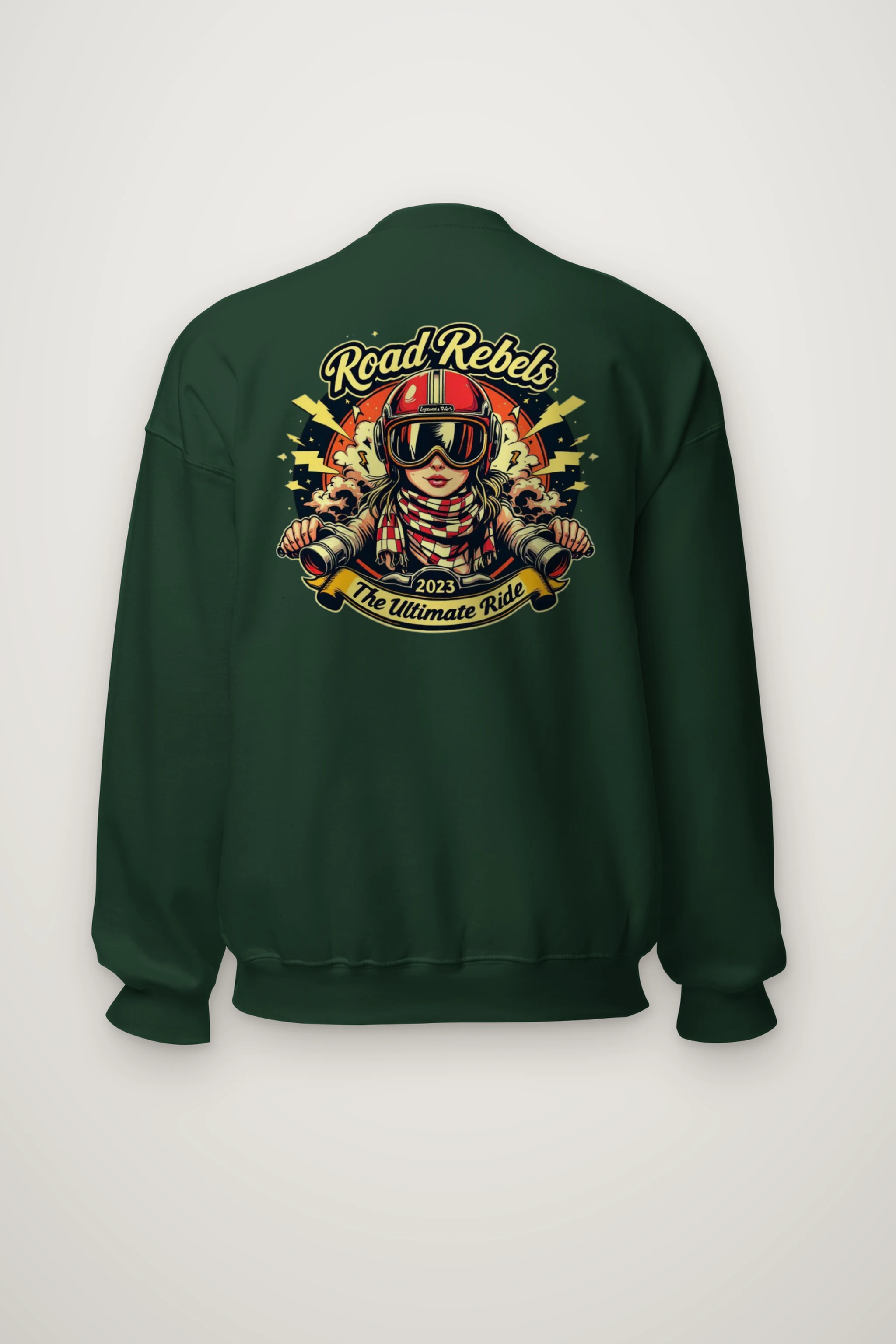 "Road Rebels" Heavy Blend Unisex Crewneck Sweatshirt