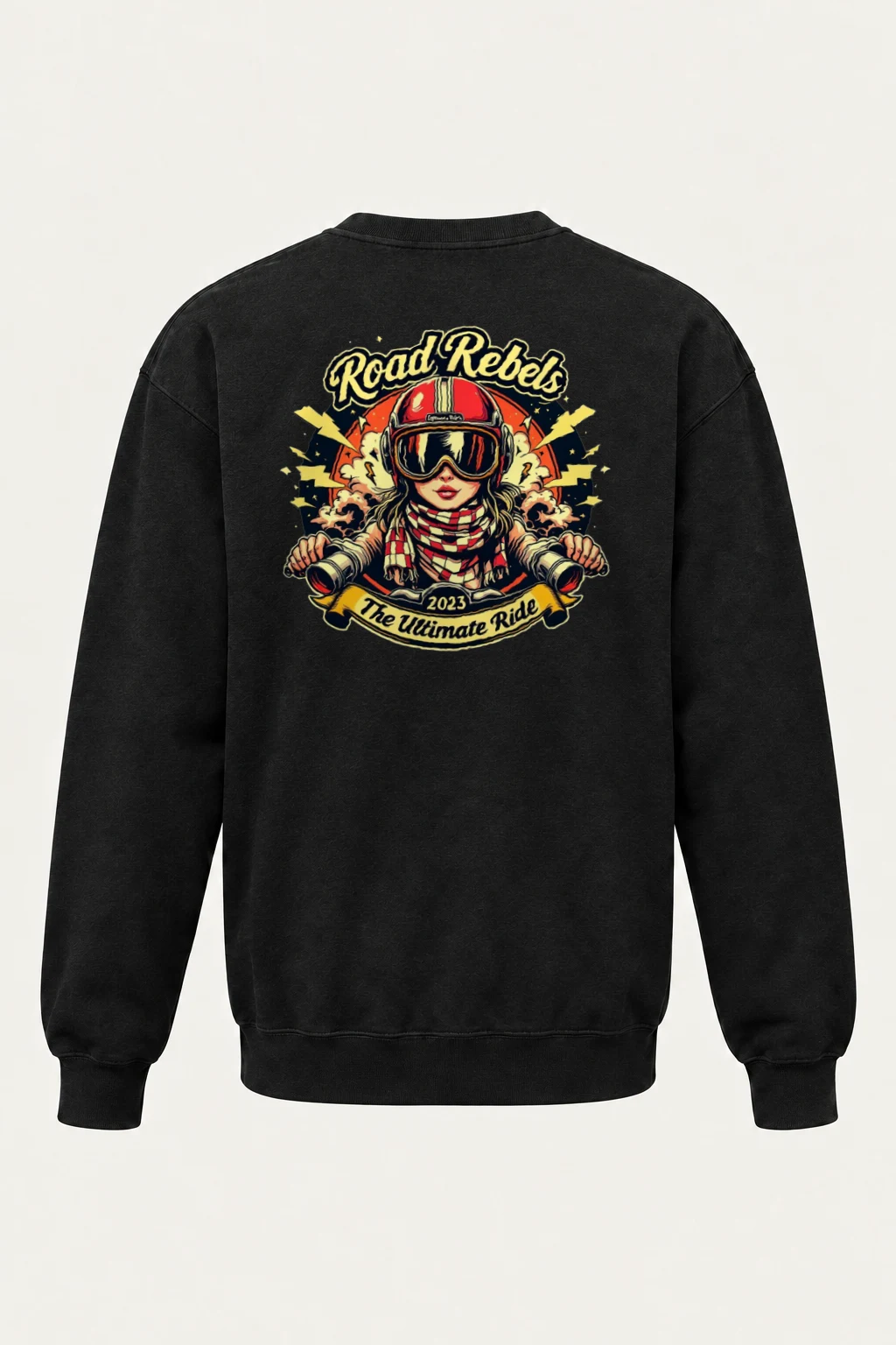 "Road Rebels" Heavy Blend Unisex Crewneck Sweatshirt | Gildan 18000