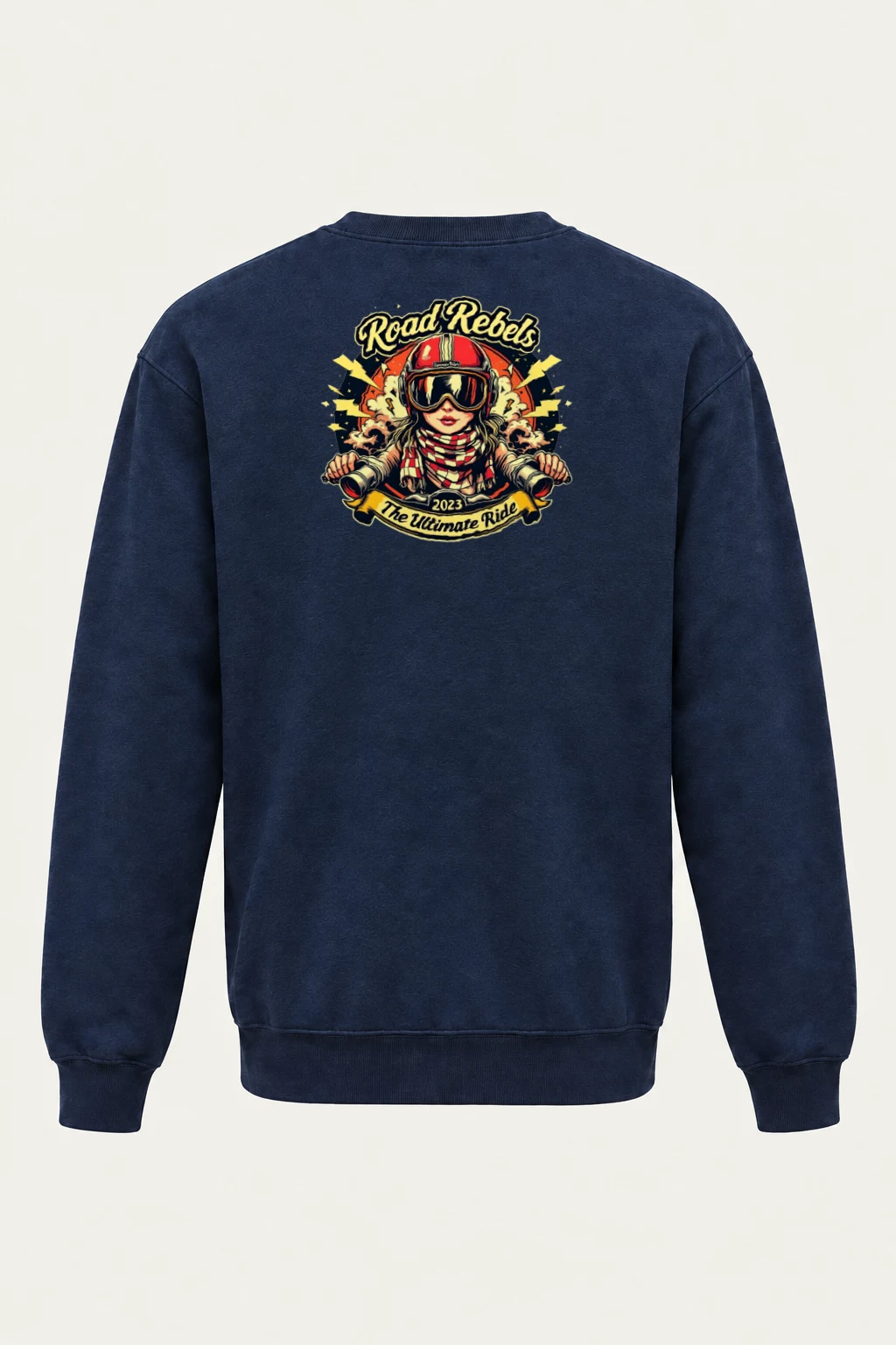 "Road Rebels" Heavy Blend Unisex Crewneck Sweatshirt | Gildan 18000