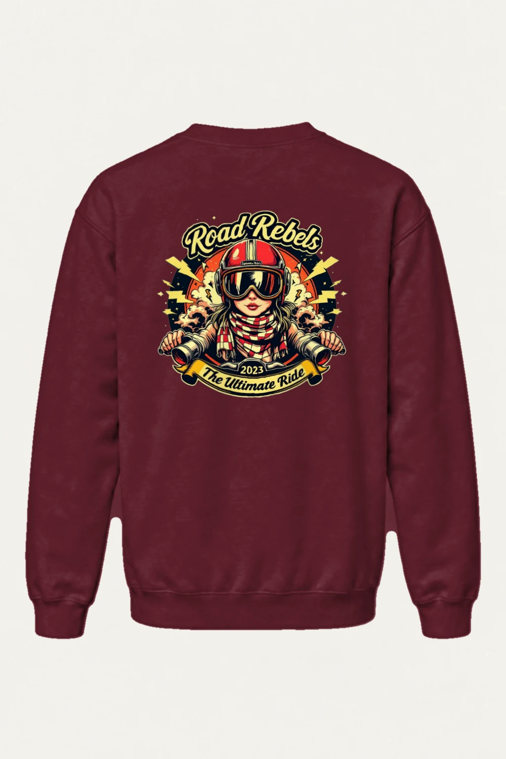 "Road Rebels" Heavy Blend Unisex Crewneck Sweatshirt | Gildan 18000