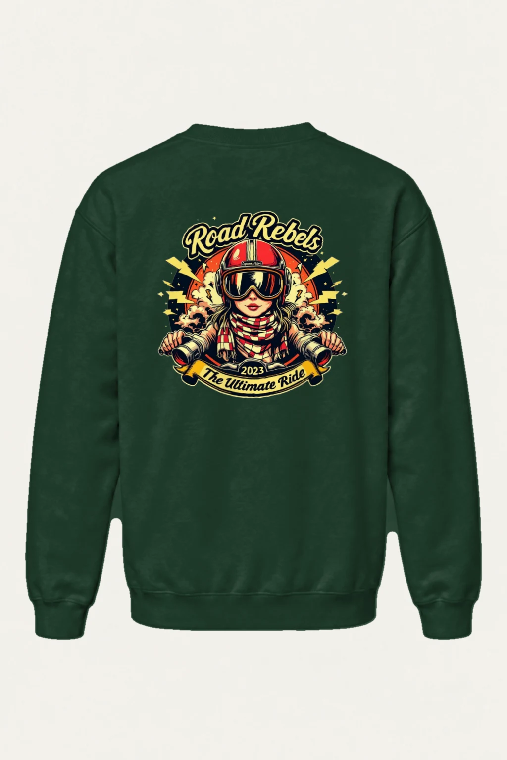 "Road Rebels" Heavy Blend Unisex Crewneck Sweatshirt | Gildan 18000