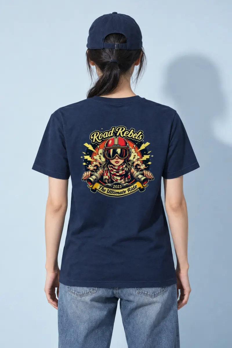 "Road Rebels" Heavyweight Unisex Crewneck T-shirt