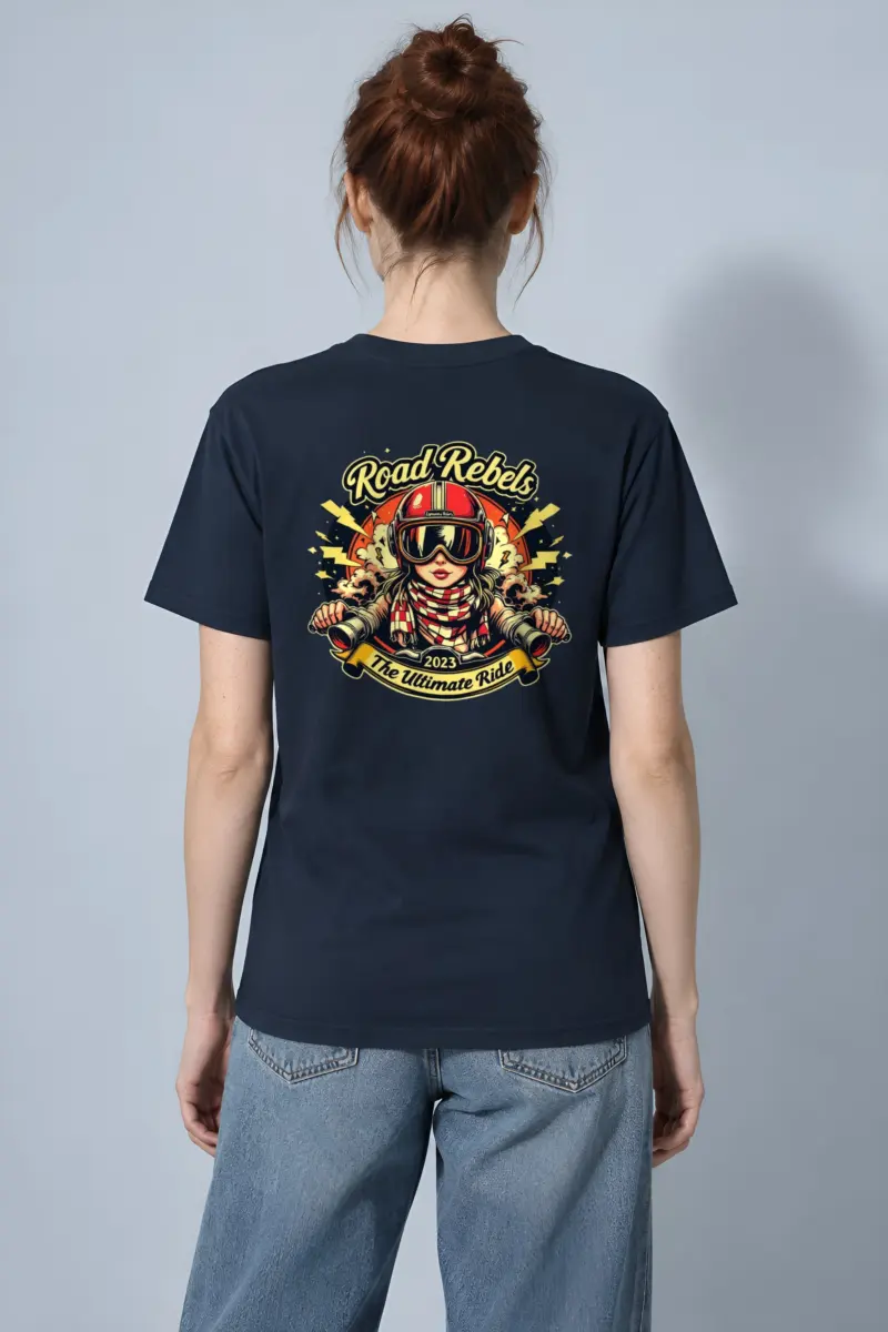 "Road Rebels" Heavyweight Unisex Crewneck T-shirt