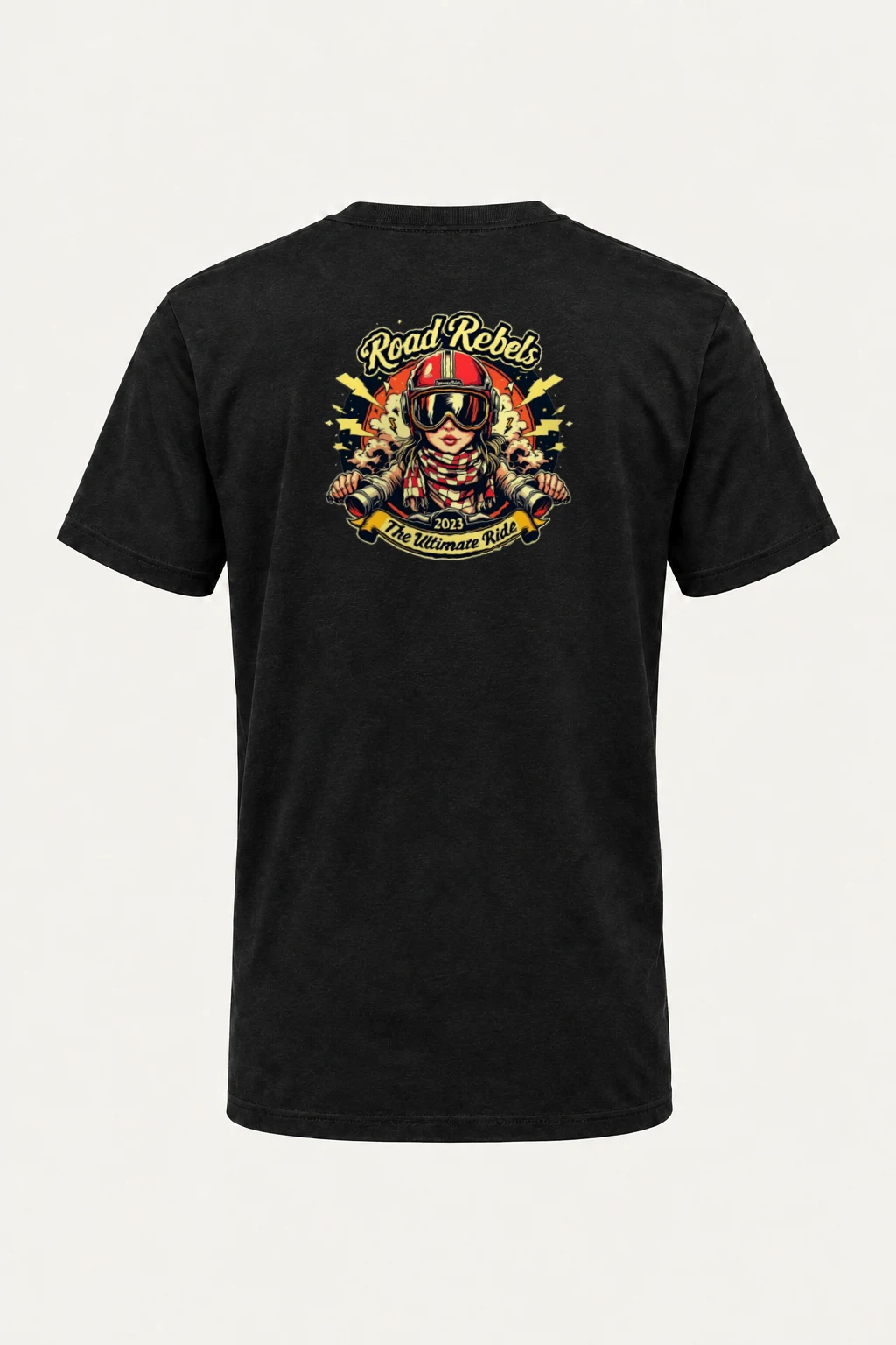 "Road Rebels" Heavyweight Unisex Crewneck T-shirt | Gildan 5000