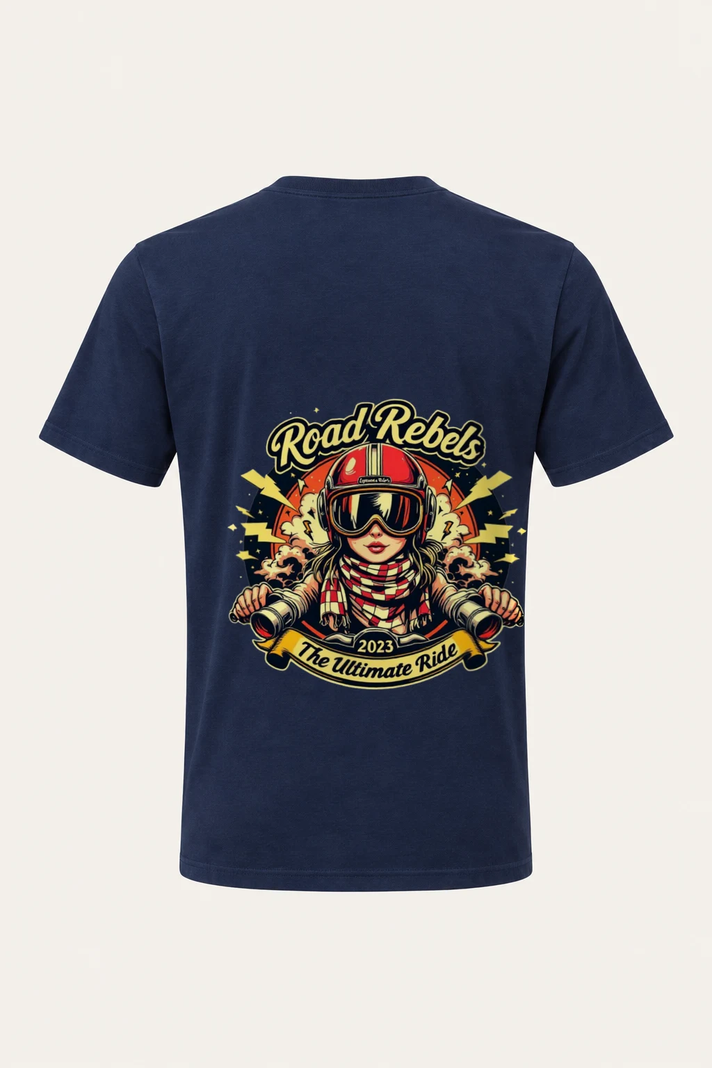 "Road Rebels" Heavyweight Unisex Crewneck T-shirt | Gildan 5000