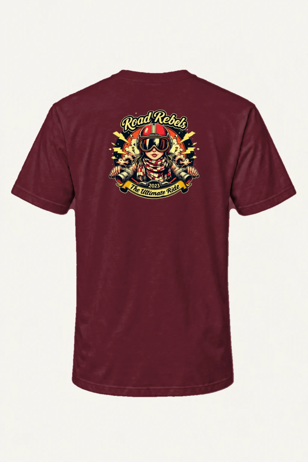 "Road Rebels" Heavyweight Unisex Crewneck T-shirt | Gildan 5000
