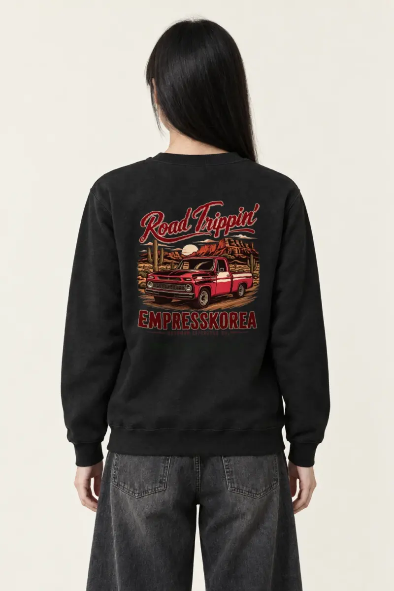 "Road Trippin’" Heavy Blend Unisex Crewneck Sweatshirt