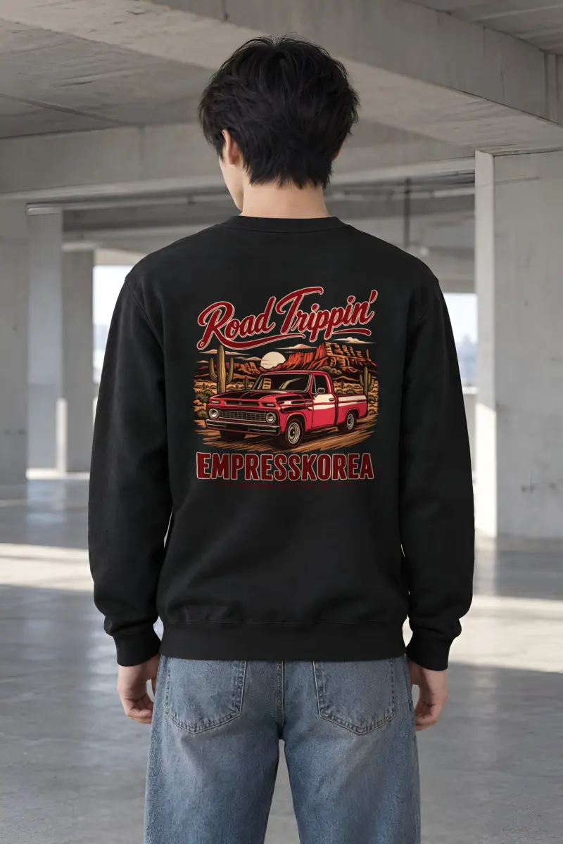 "Road Trippin’" Heavy Blend Unisex Crewneck Sweatshirt