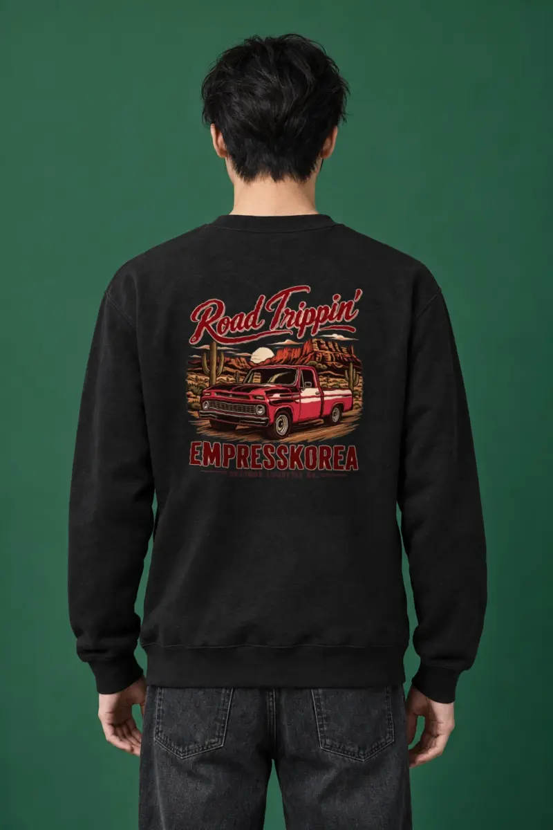 "Road Trippin’" Heavy Blend Unisex Crewneck Sweatshirt