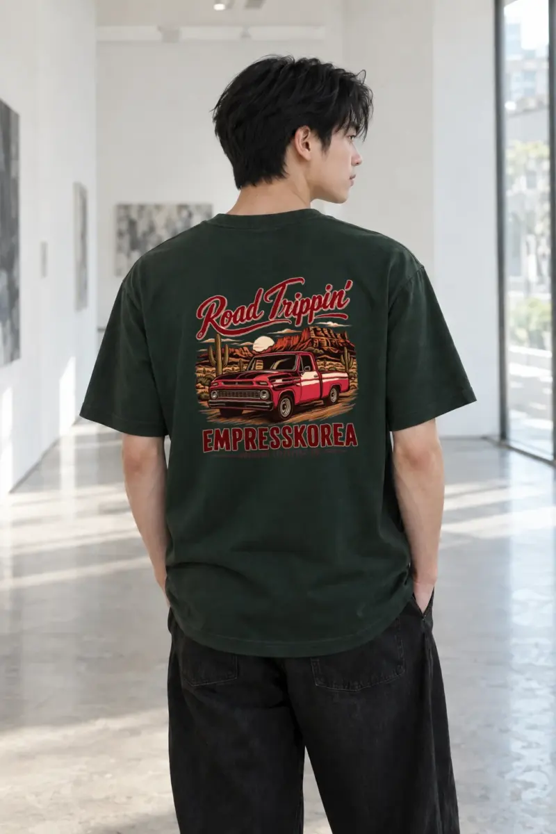 "Road Trippin’" Heavyweight Unisex Crewneck T-shirt | Gildan 5000