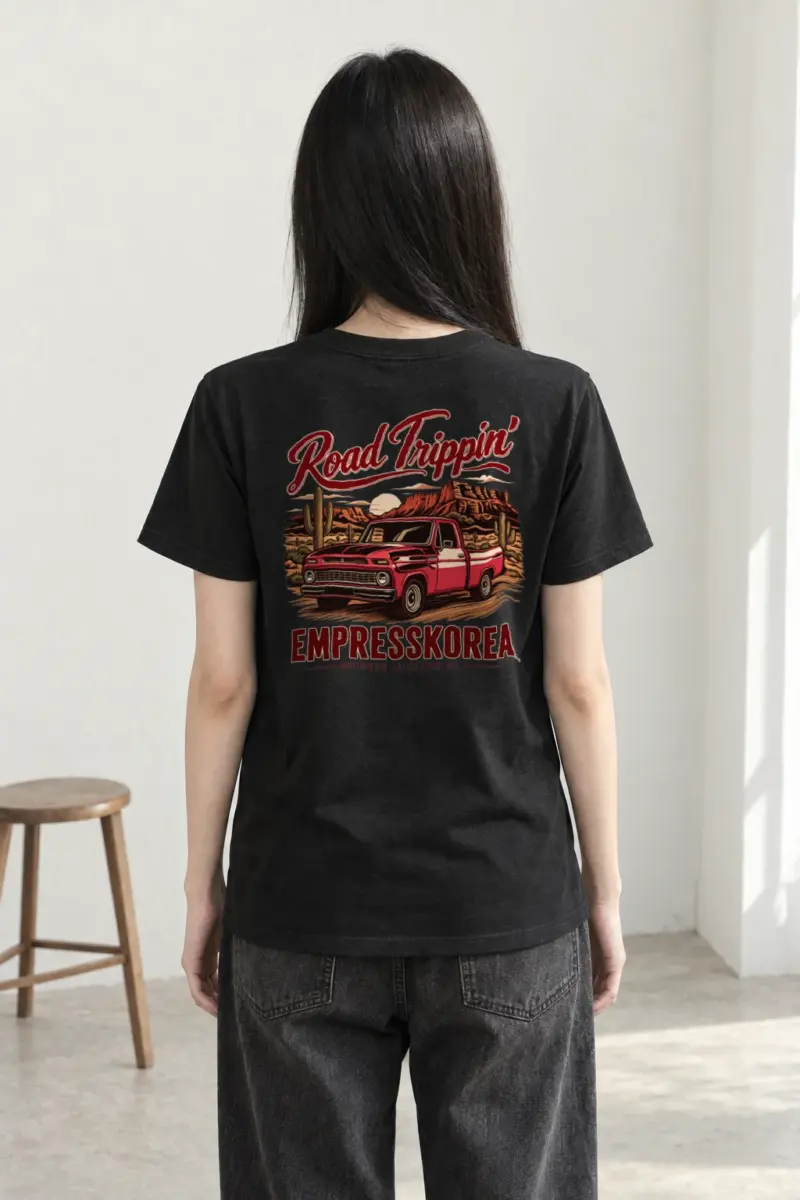 "Road Trippin’" Heavyweight Unisex Crewneck T-shirt | Gildan 5000