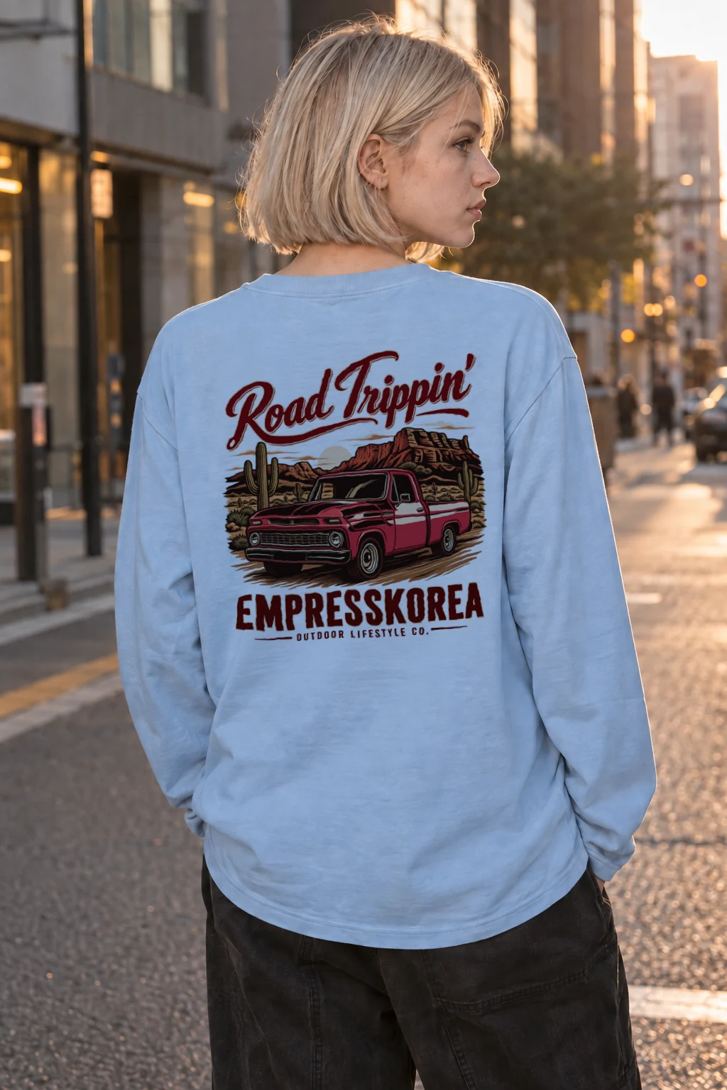 "Road Trippin’" Unisex Longsleeve T-shirt | Gildan 2400