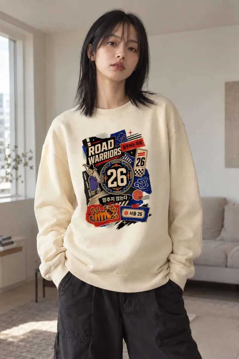 "Road Warriors 26" Unisex Sponge Fleece Crewneck Sweatshirt | Bella + Canvas 3901