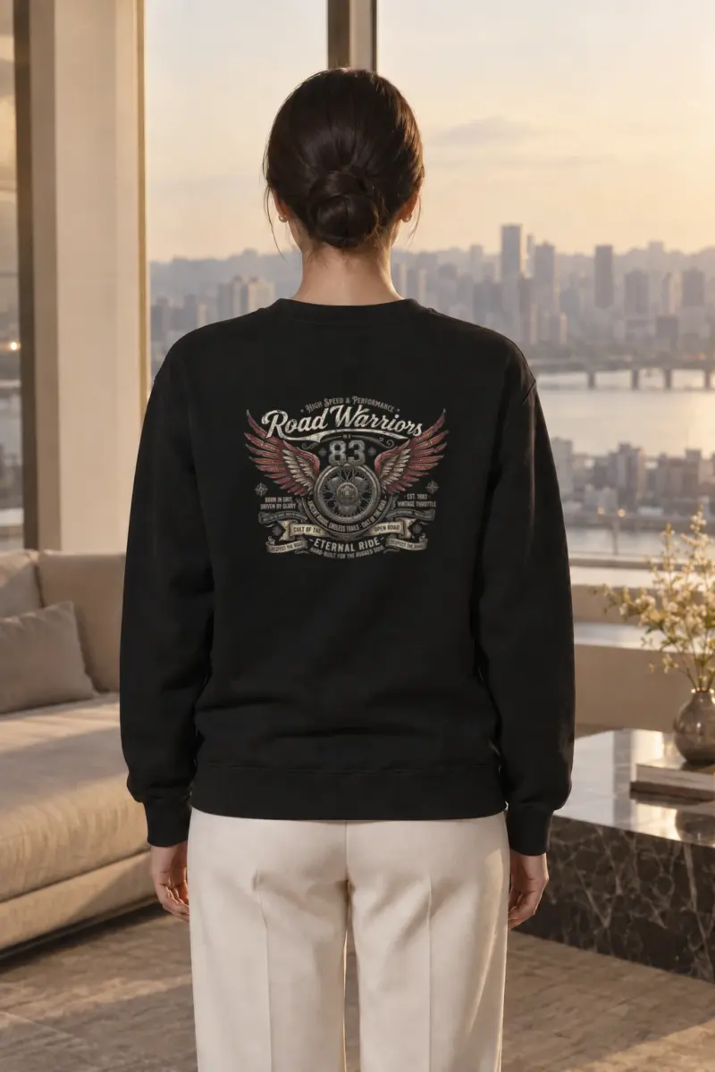 "Road Warriors 83" Heavy Blend Unisex Crewneck Sweatshirt | Gildan 18000