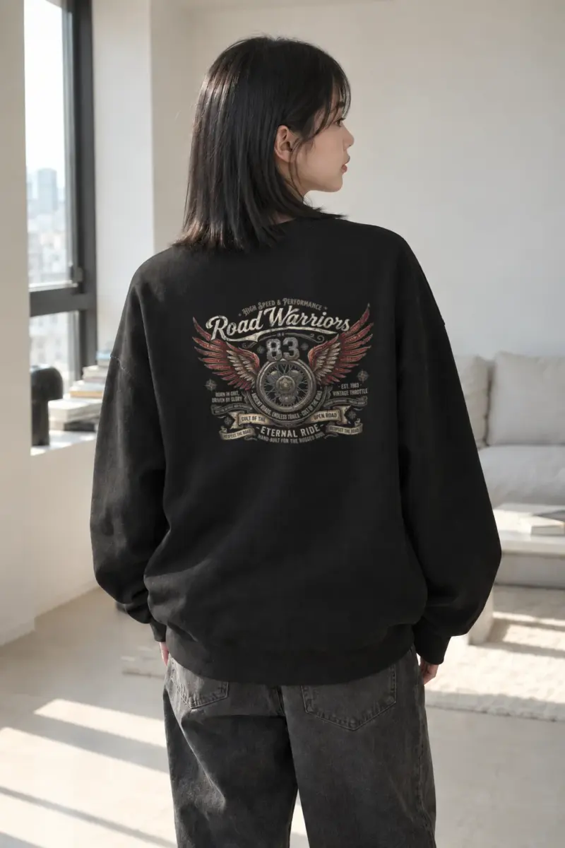 "Road Warriors 83" Heavy Blend Unisex Crewneck Sweatshirt | Gildan 18000