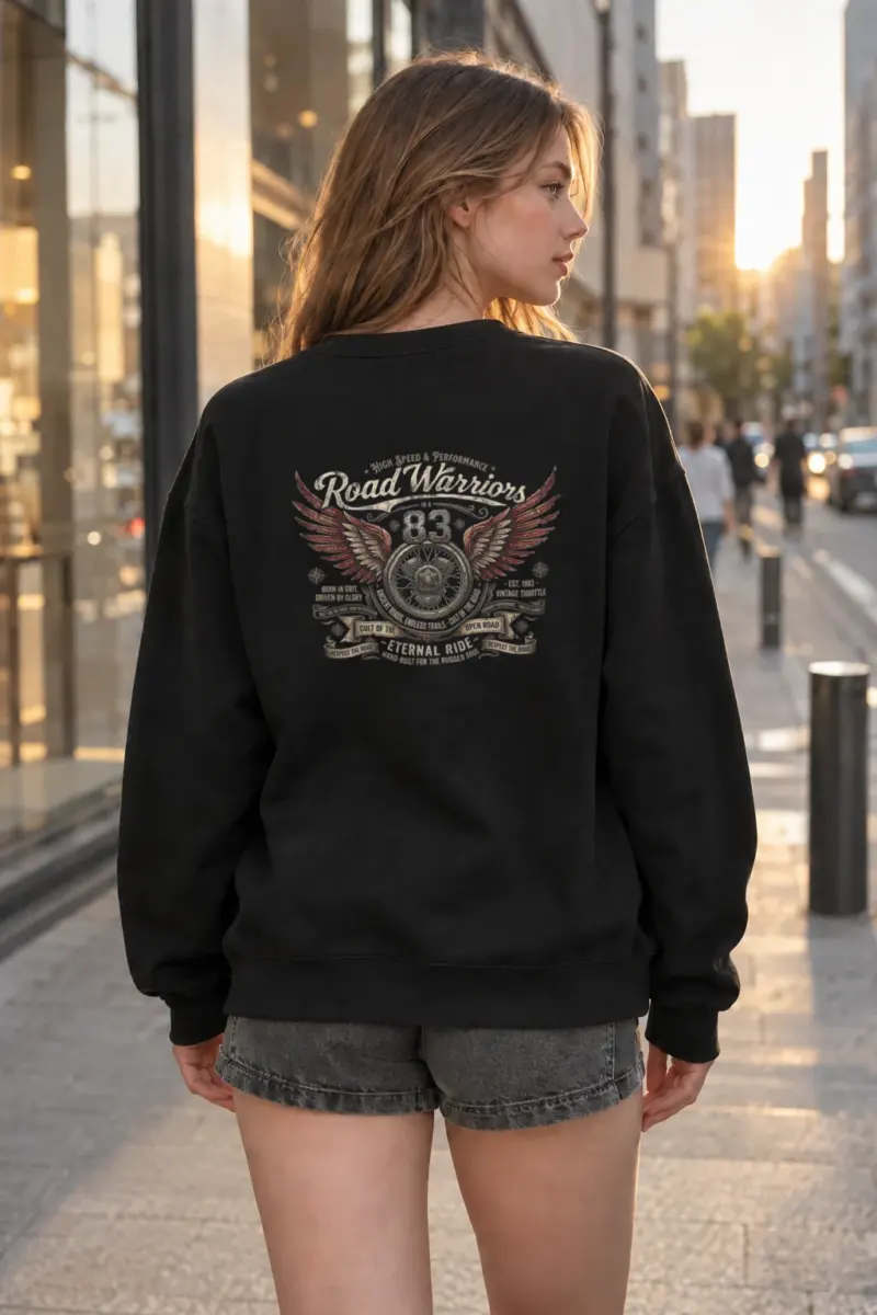 "Road Warriors 83" Heavy Blend Unisex Crewneck Sweatshirt | Gildan 18000