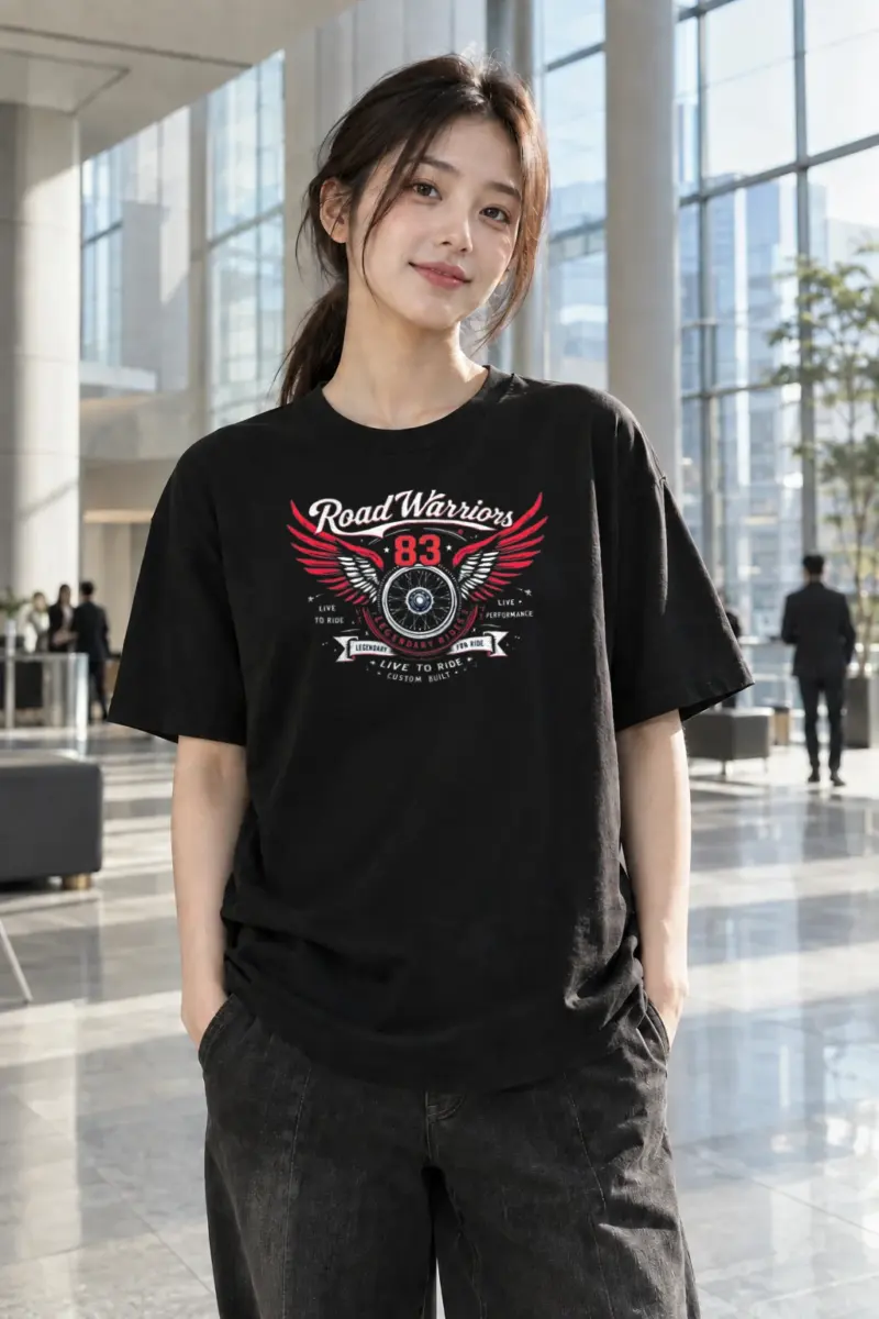 “Road Warriors 83” Heavyweight Unisex Crewneck T-shirt | Gildan 5000