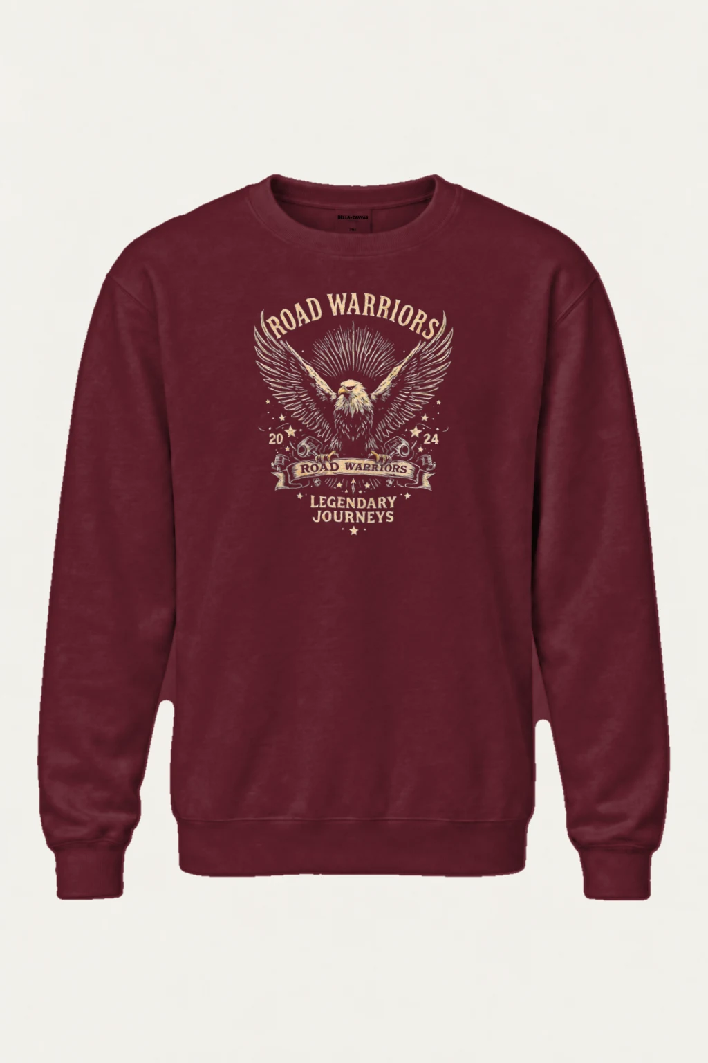 "Road Warriors Eagle" Heavy Blend Unisex Crewneck Sweatshirt | Gildan 18000