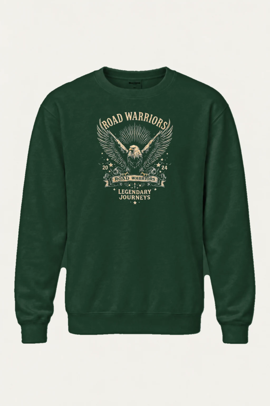 "Road Warriors Eagle" Heavy Blend Unisex Crewneck Sweatshirt | Gildan 18000