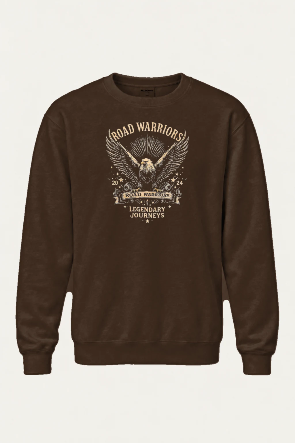 "Road Warriors Eagle" Heavy Blend Unisex Crewneck Sweatshirt | Gildan 18000