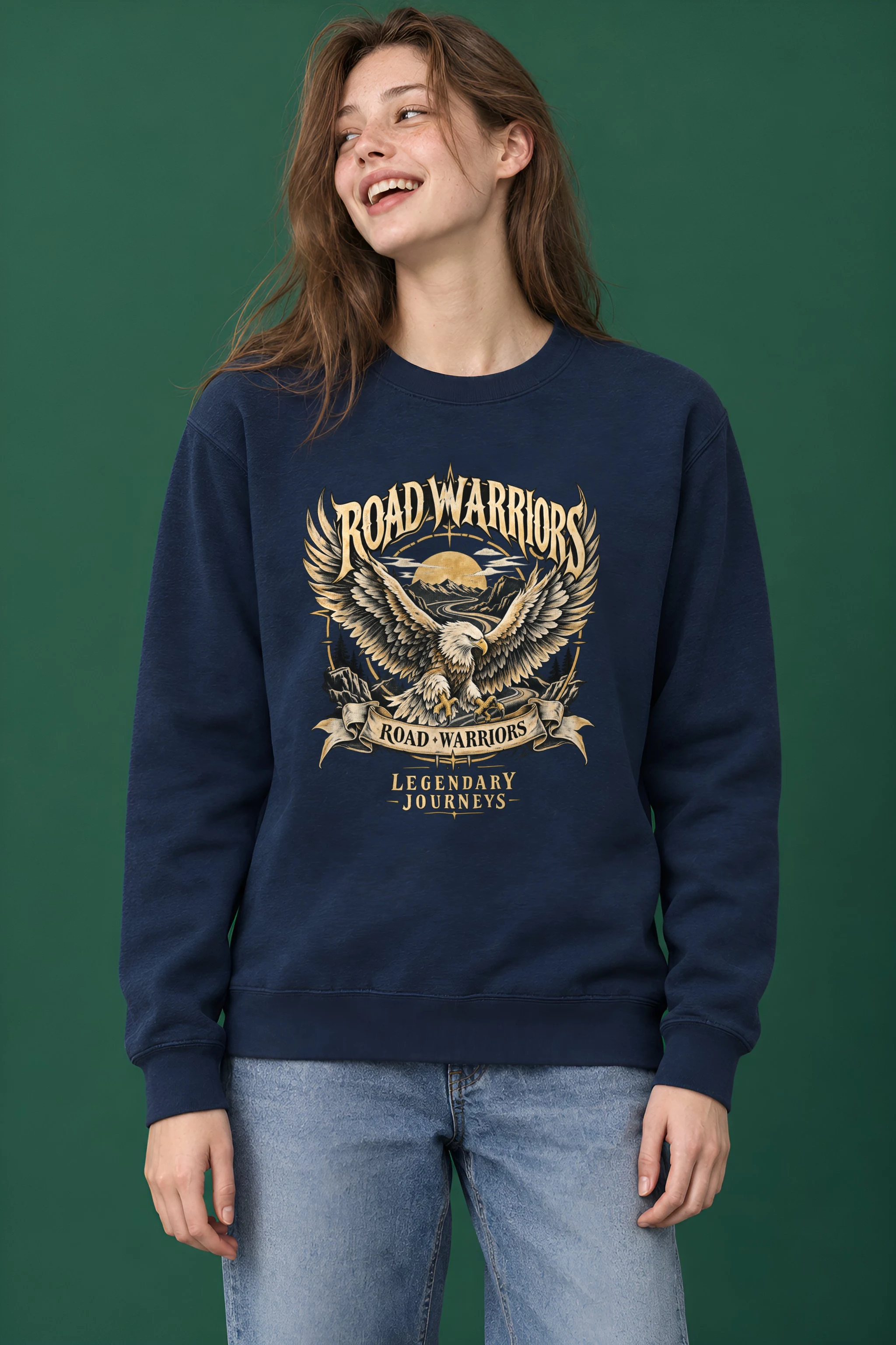 "Road Warriors" Heavy Blend Unisex Crewneck Sweatshirt