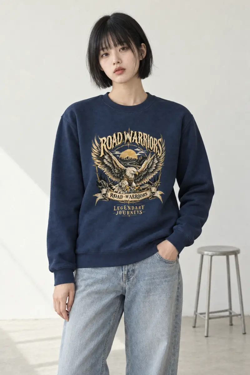 "Road Warriors" Heavy Blend Unisex Crewneck Sweatshirt | Gildan 18000