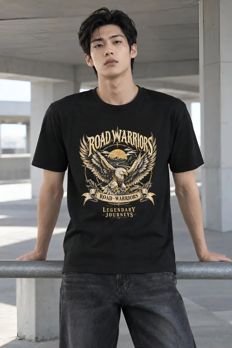 "Road Warriors" Heavyweight Unisex Crewneck T-shirt