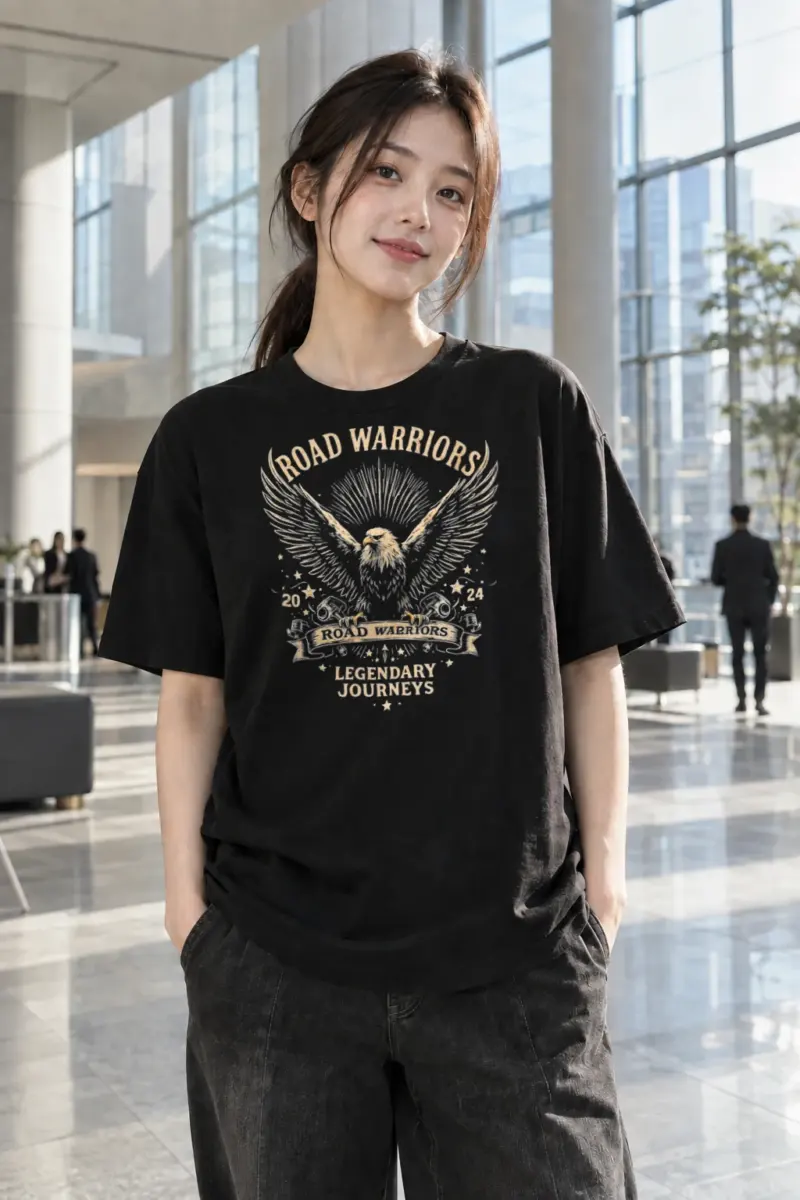 “Road Warriors” Heavyweight Unisex Crewneck T-shirt | Gildan 5000