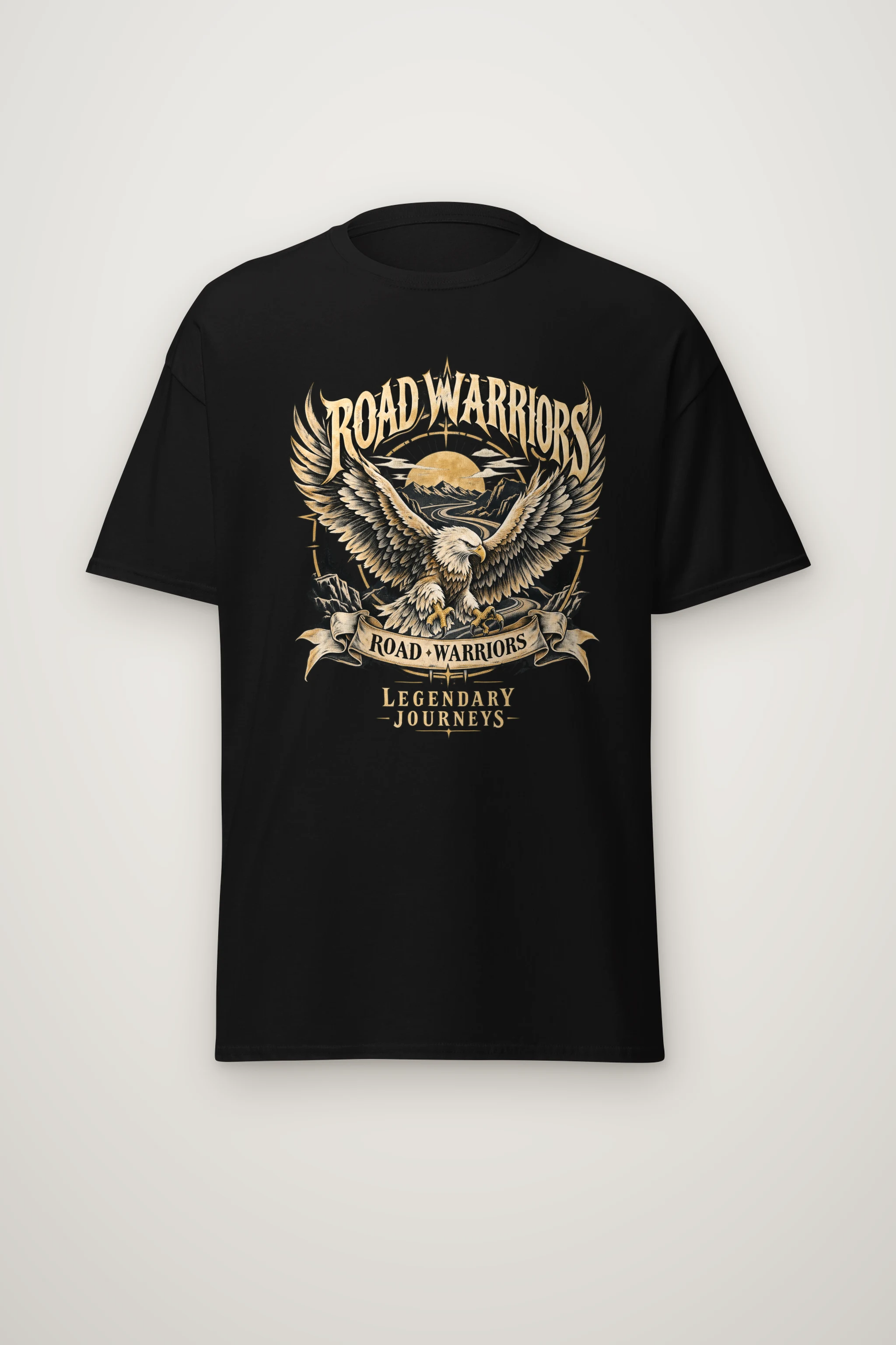 "Road Warriors" Heavyweight Unisex Crewneck T-shirt