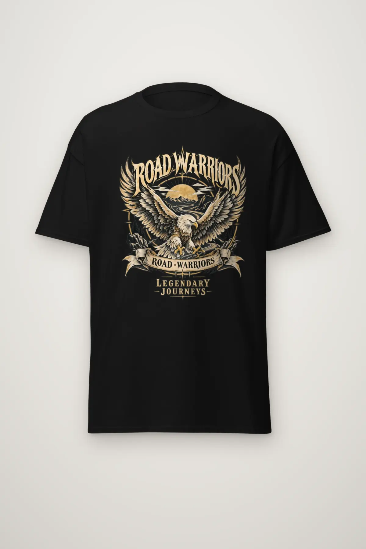 "Road Warriors" Heavyweight Unisex Crewneck T-shirt
